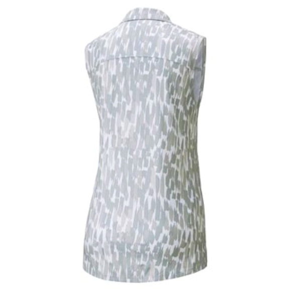 NWT PUMA Cloudspun Three Brush Sleeveless Polo Golf Shirt - XS - Picture 2 of 11